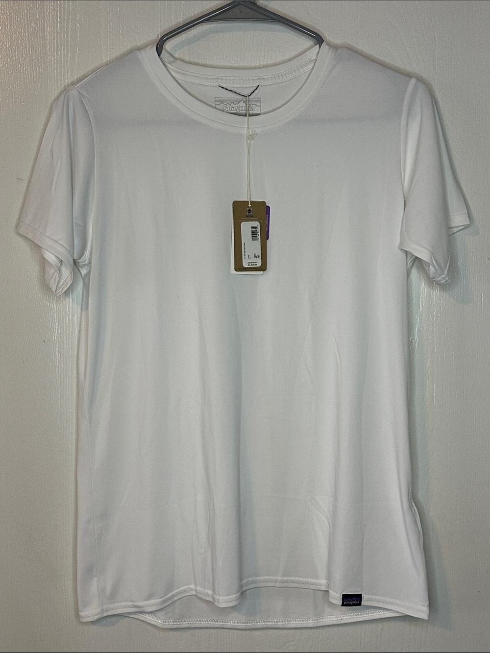 Patagonia White Capilene Cool Short Sleeve Tee